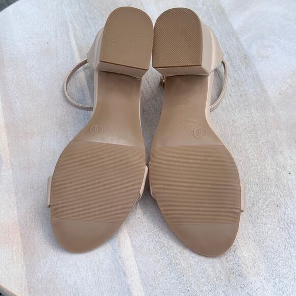 Madden Girl Ileana Womens Sandals Size 6 Beige Paris Block Heel Buckle Shoes New - Picture 13 of 14